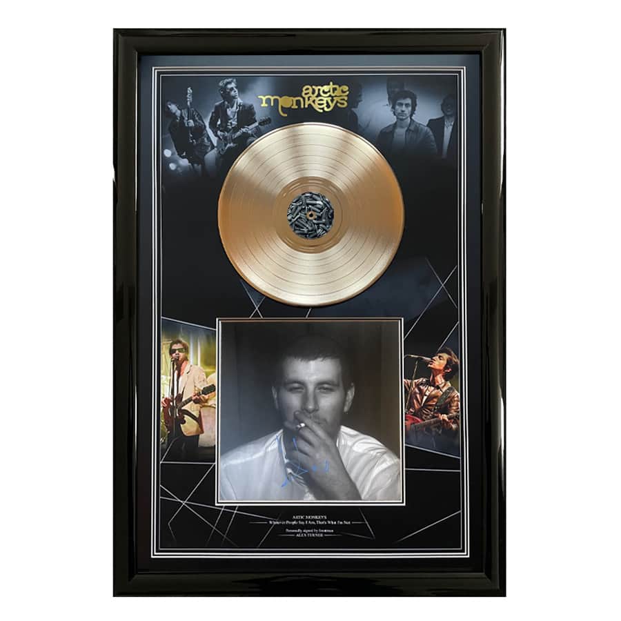 Alex Turner Signed Artic Monkeys Album & Gold Disc Display