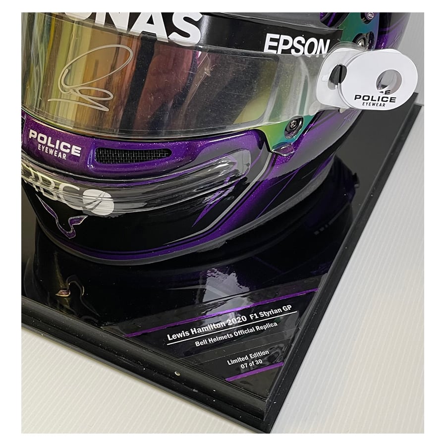 Lewis Hamilton Signed Official Helmet In Display Case - 2020 Champion - Mercedes F1