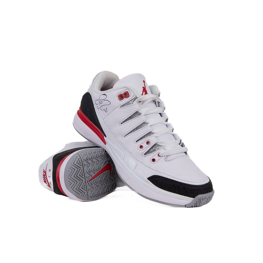 Roger Federer Signed Nike Zoom Vapor RF x Air Jordan 3 Tennis Shoe