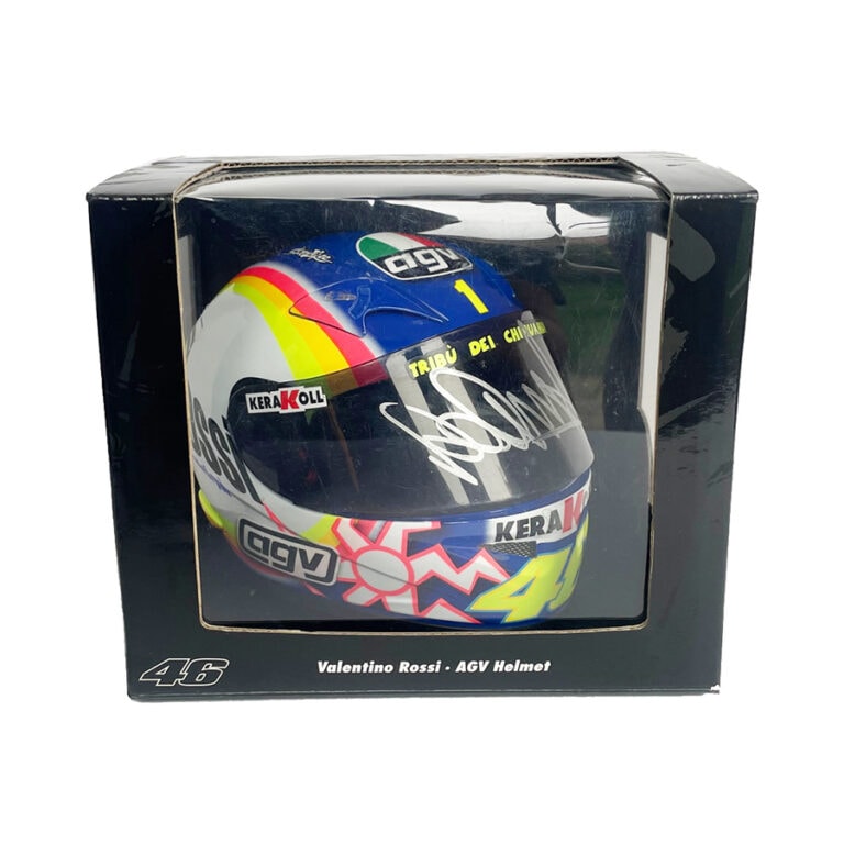 GENOUILLÈRE VALENTINO ROSSI - Édition Limitée Minichamps Valencia 2005 Avec Signature Authentique !