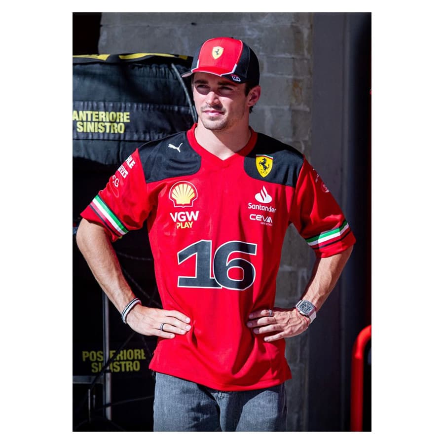Charles Leclerc Signed Personal 2023 Austin US GP Shirt - Ferrari F1 Driver Issue