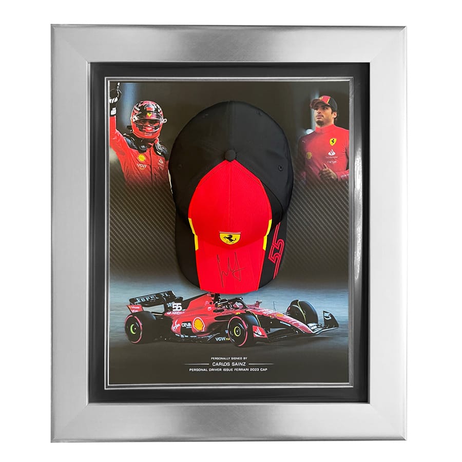 Carlos Sainz Signed Personal 2023 Cap - Ferrari Driver Issue