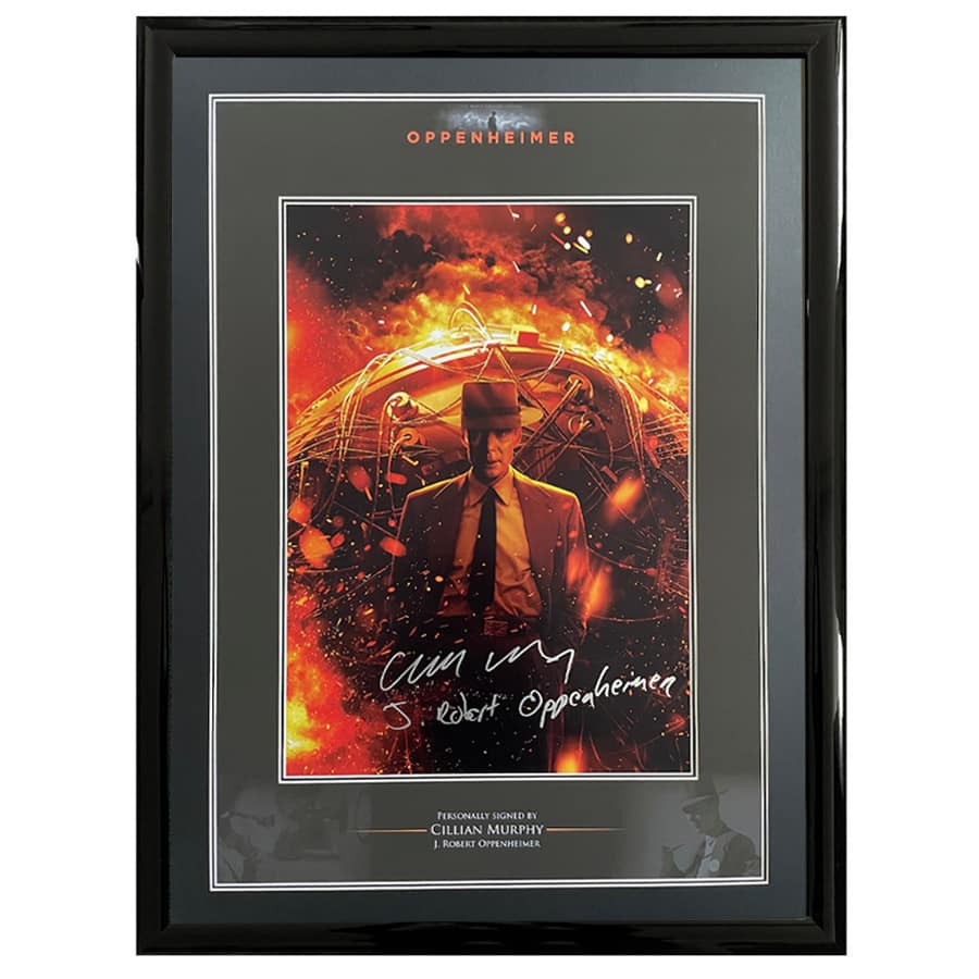Cillian Murphy Signed Oppenheimer Framed Display 1 - SWAU Authenticated