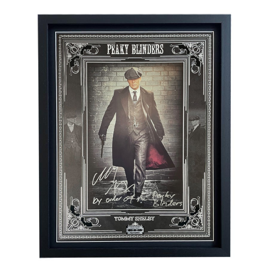 Cillian Murphy Signed Peaky Blinders Display (Framed) - SWAU Authenticated