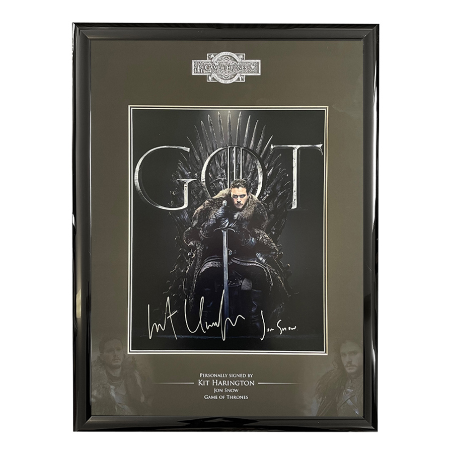 Kit Harrington Signed Game Of Thrones Framed Display - Jon Snow GOT