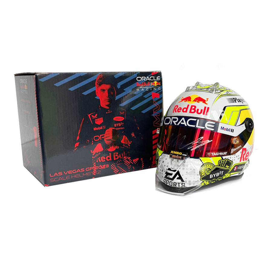 Max Verstappen Signed RBR 1/2 Scale Helmet Las Vegas 2023 F1 World Champion - Gesigneerd