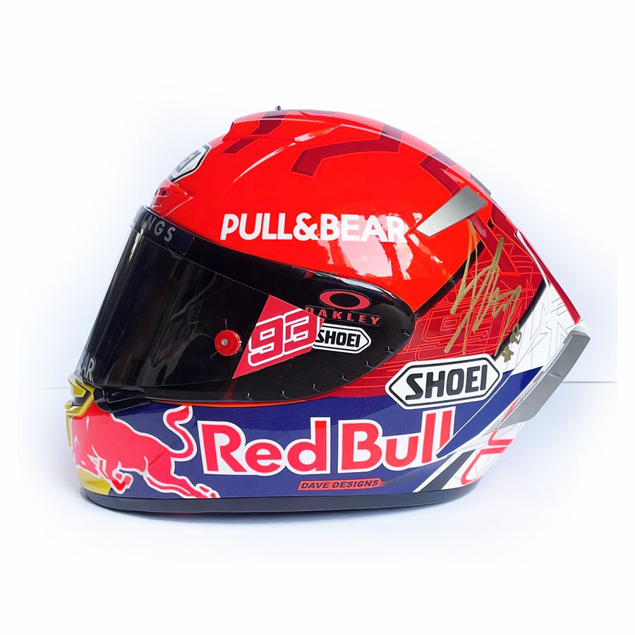 Marc Marquez Signed 2021 Replica Helmet - MotoGP World Champion