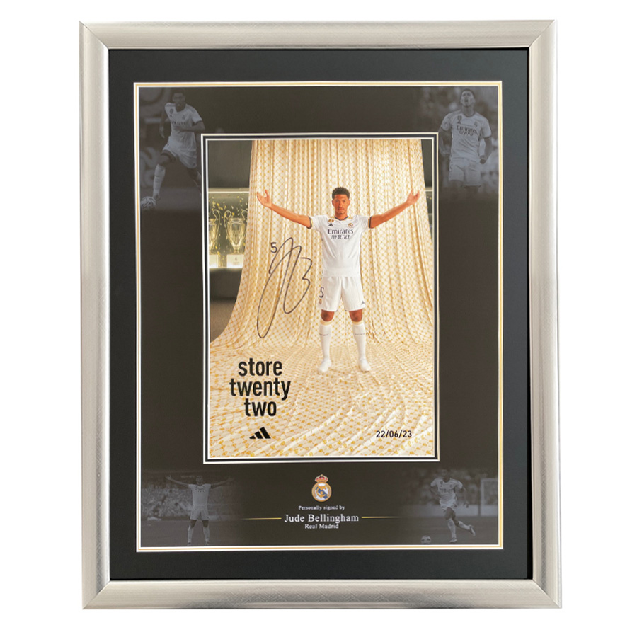 Jude Bellingham Signed Real Madrid Print Display - Champions League