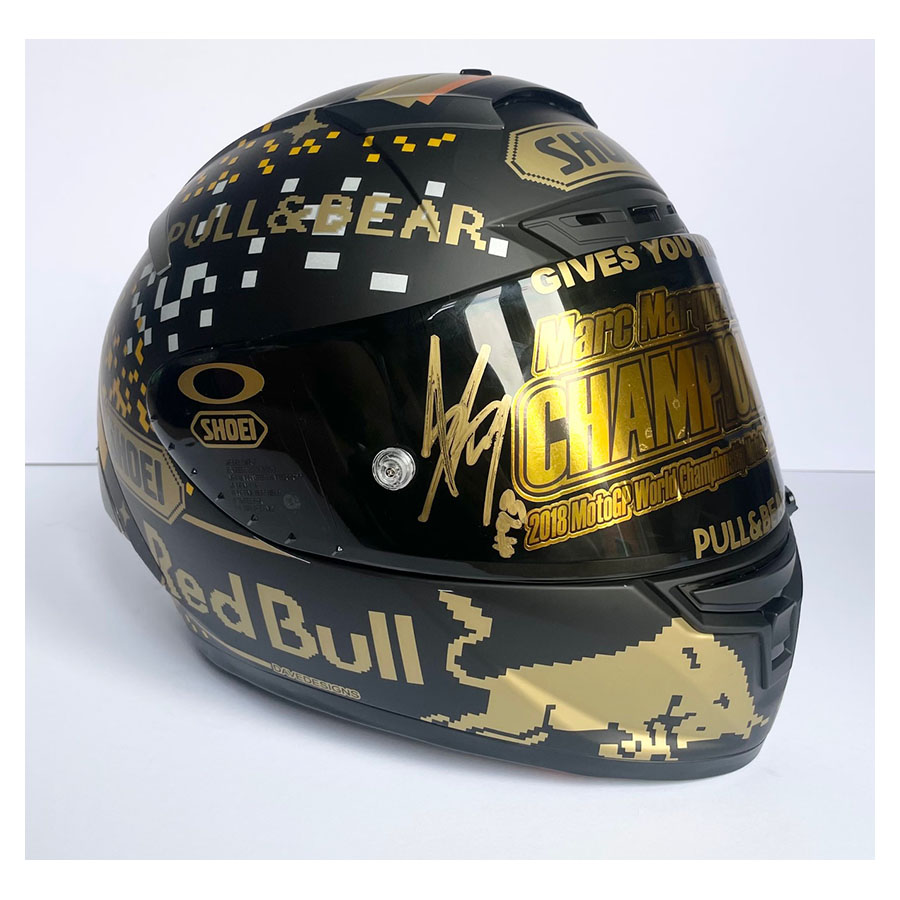 Marc Marquez Signed 2018 World Champion Helmet - MotoGP