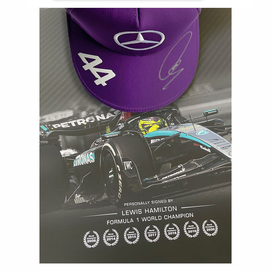 Lewis Hamilton Signed Mercedes F1 2024 Cap