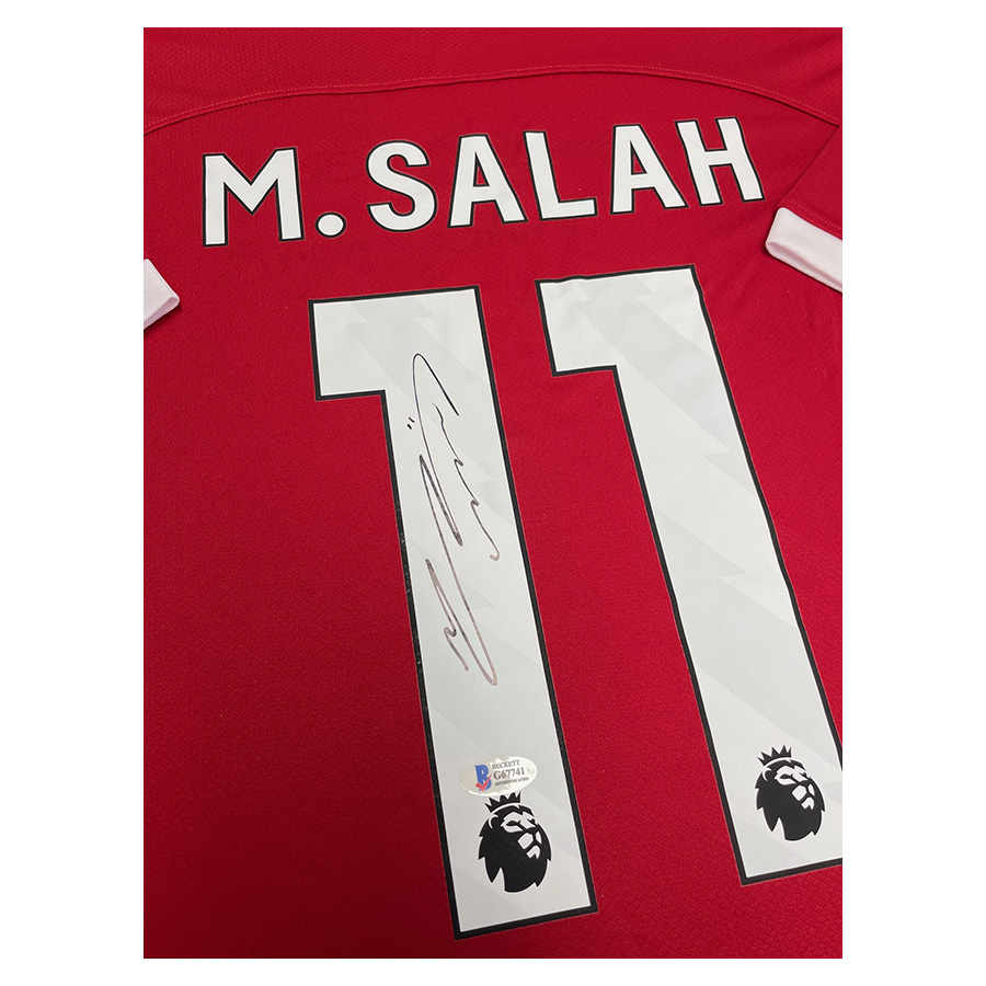 Mo Salah Signed Liverpool FC Shirt - LFC Framed Display