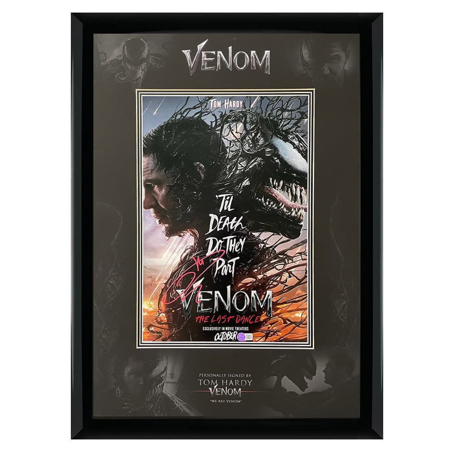 Tom Hardy Signed Venom Photo Display - Marvel