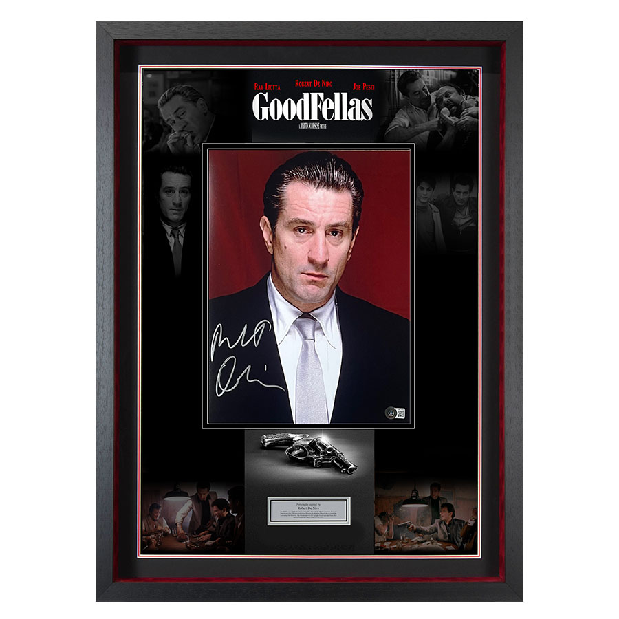 Robert De Niro Signed Goodfellas Movie Display - Beckett Witnessed