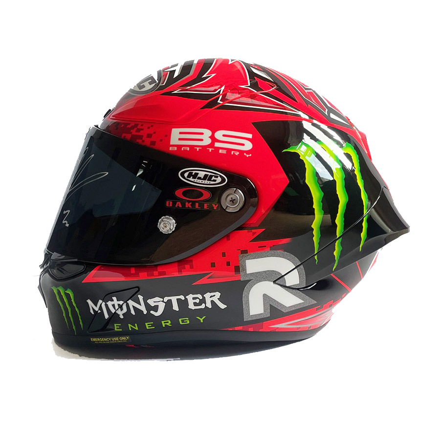 Fabio Quartararo Signed MotoGP Monster Yamaha HJC RPHA-1 Helmet