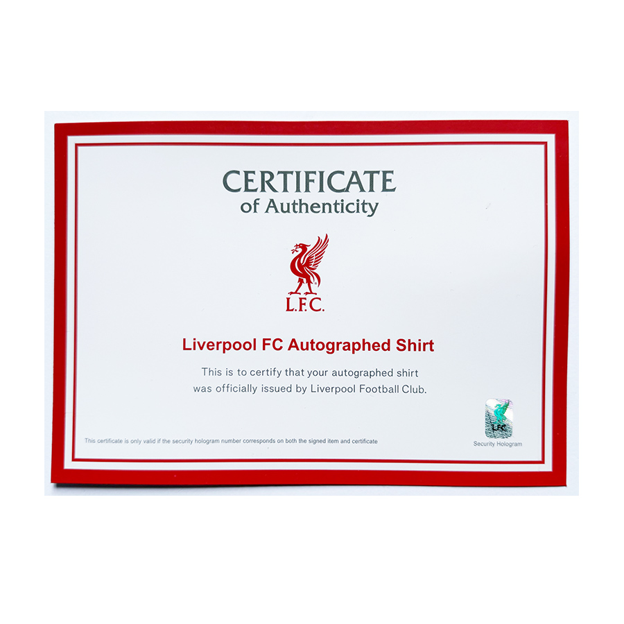 Mo Salah Signed Liverpool FC 2025 Shirt - Champions LFC Framed Display