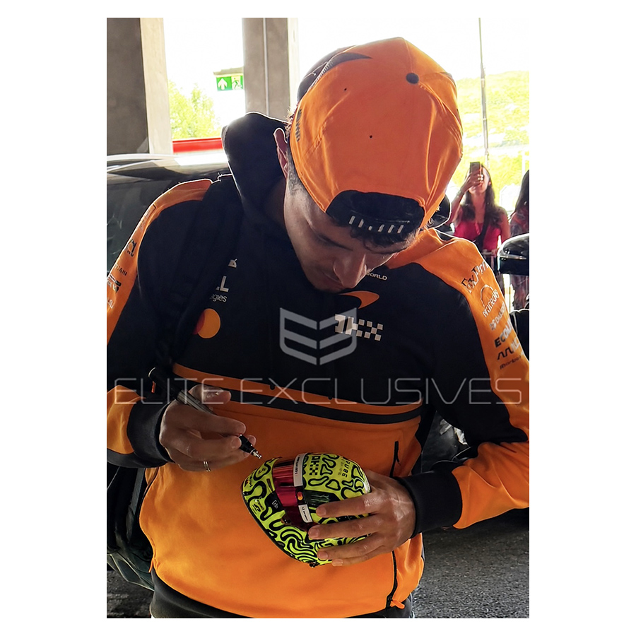 Lando Norris Signed 2025 McLaren 1/2 Scale Helmet - World Champion