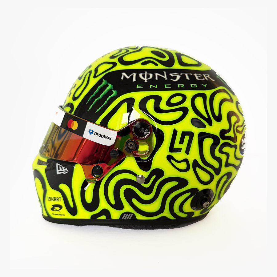 Lando Norris Signed 2025 McLaren 1/2 Scale Helmet