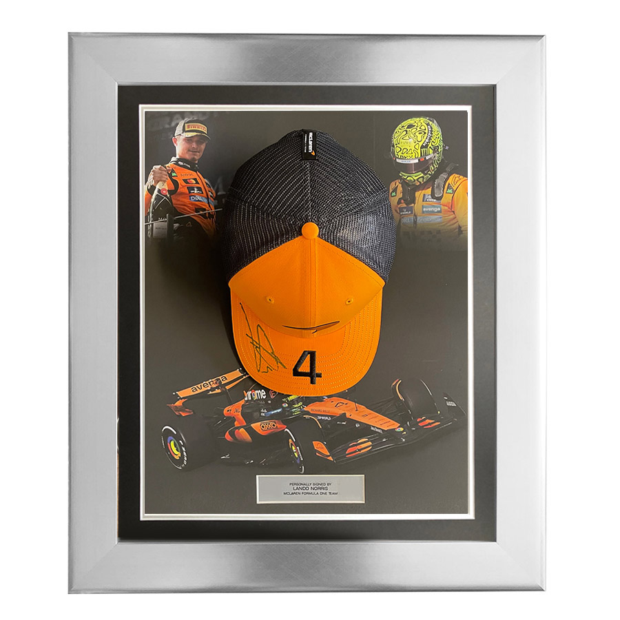 Lando Norris Signed 2025 Cap Display - McLaren F1