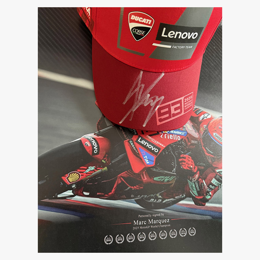 Marc Marquez Signed Ducati MM93 Cap - 2025 World Champion