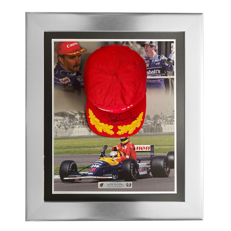 Nigel Mansell Signed Personal & Original Cap 1992 - F1 World Champion
