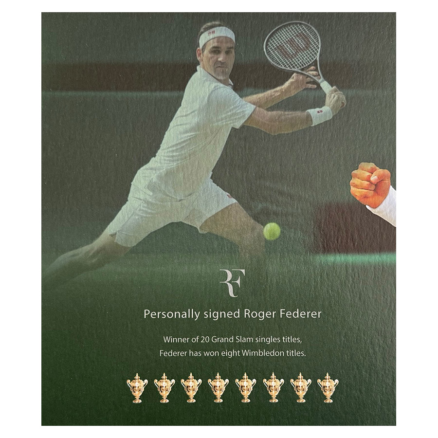 Roger Federer Signed Photo Display - Wimbledon Legacy - Image 3