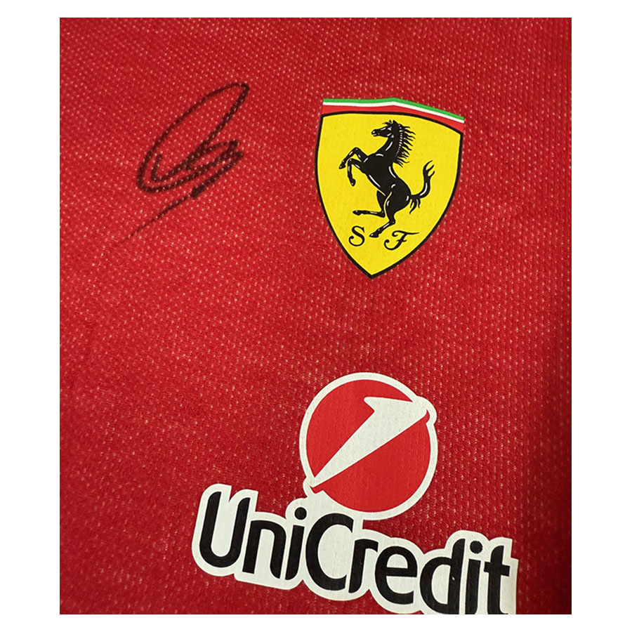 Lewis Hamilton Signed 2025 Las Vegas Nomex Shirt - Ferrari F1 Driver Issue