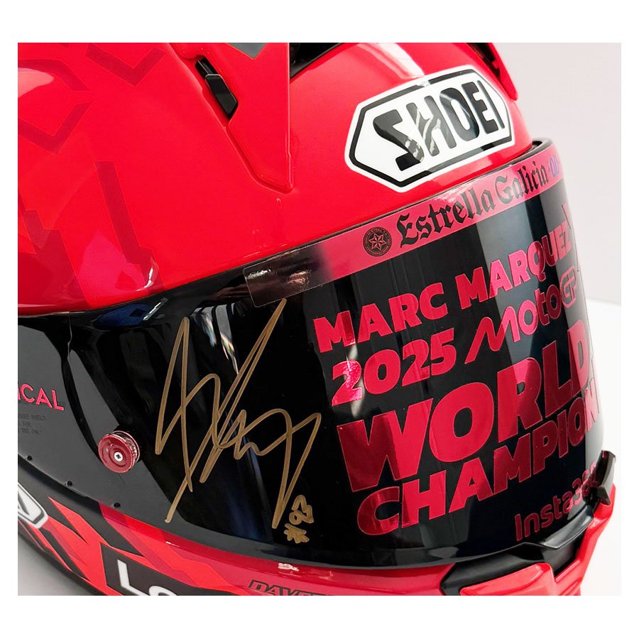 Marc Marquez Signed 2025 Helmet - Ducati MotoGP World Champion