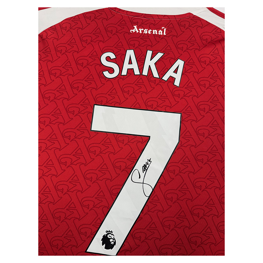 Bukayo Saka Signed Arsenal FC 2026 Shirt - Deluxe Framing
