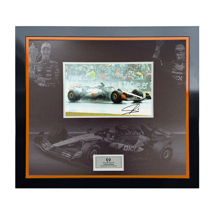 Lando Norris Signed Photo McLaren F1 Display 2 - 2025 F1 Champion