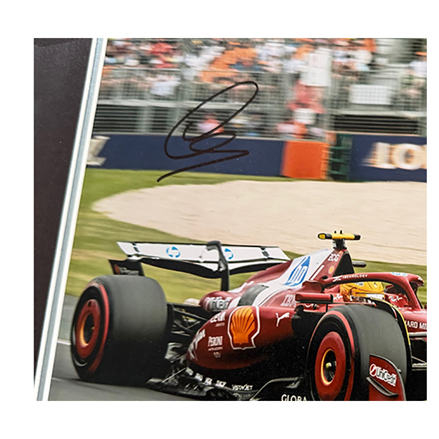 Lewis Hamilton Signed Photo Ferrari Display 1 - 7x F1 Champion