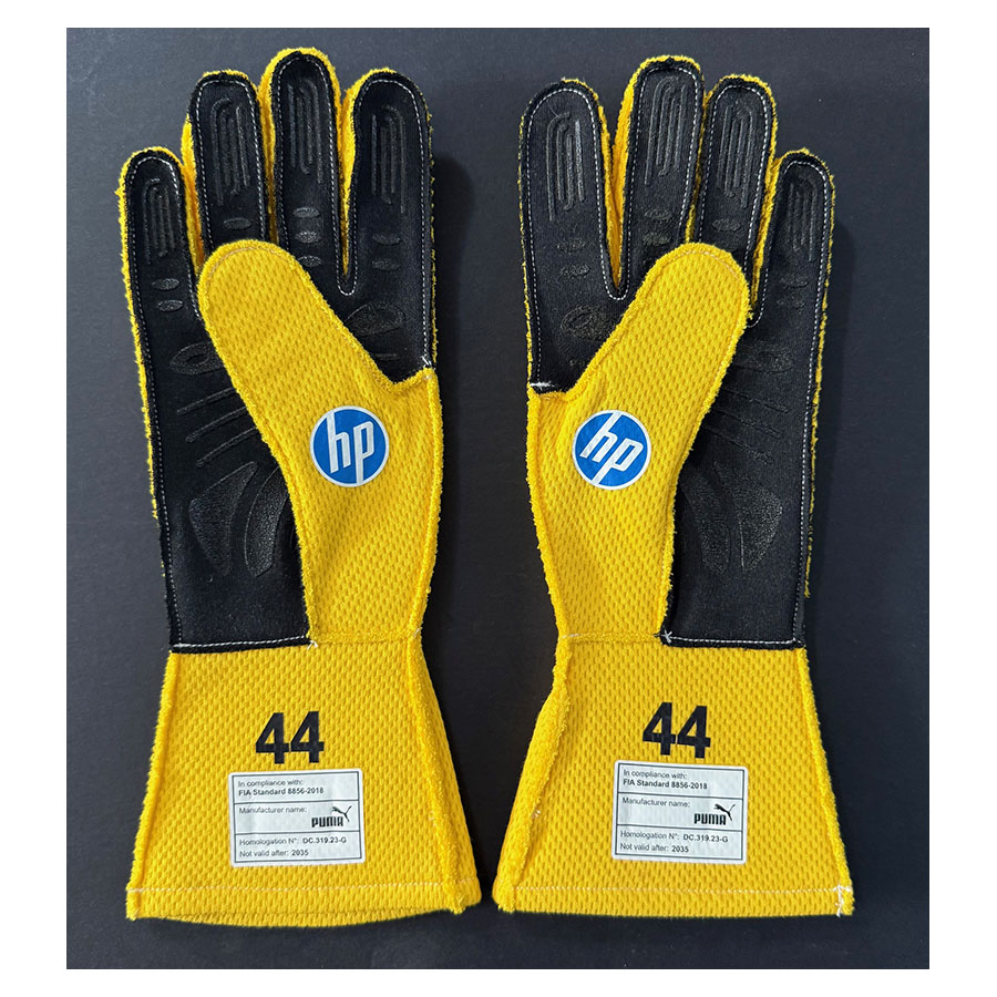 Lewis Hamilton Signed Ferrari F1 Silverstone GP Speedcat Gloves - Framed Display - Image 3