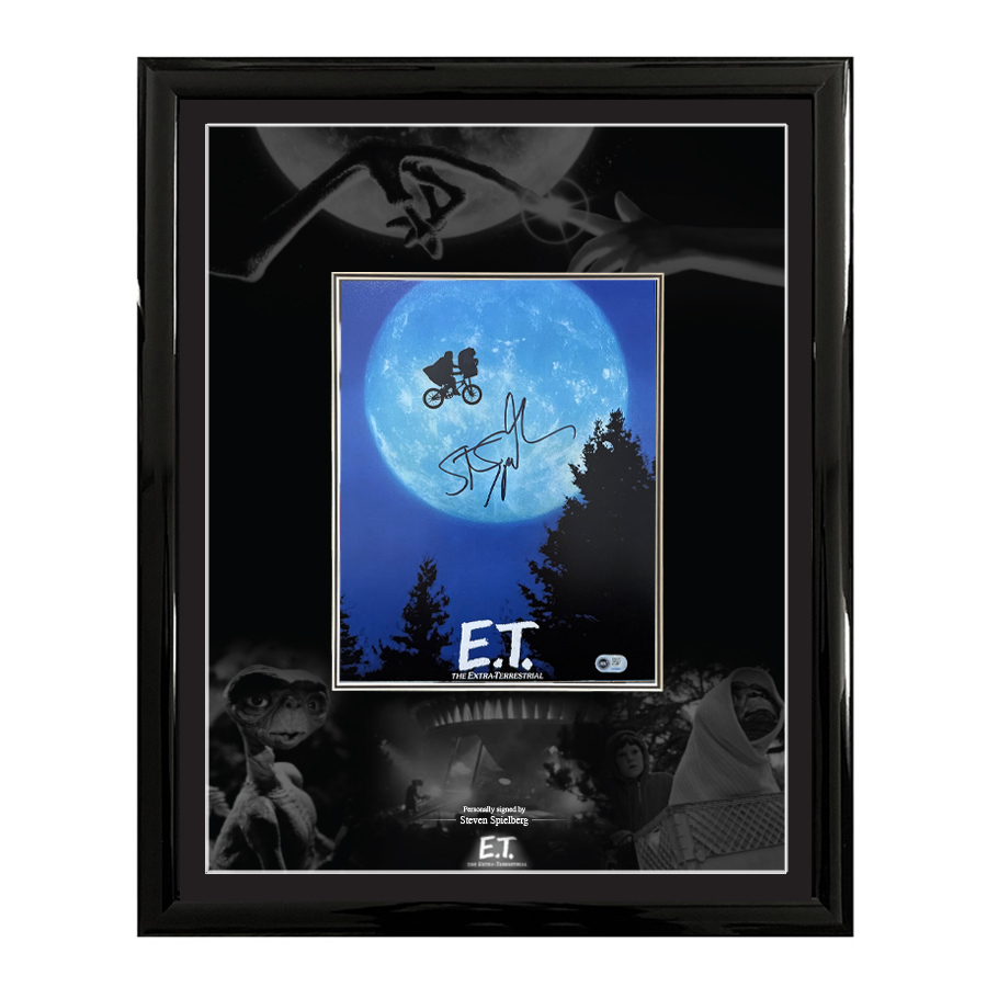 Steven Spielberg Signed E.T. Photo Display