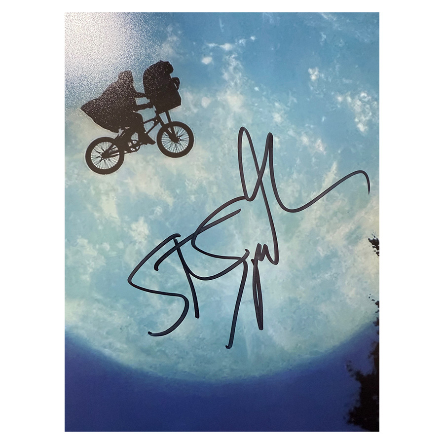 Steven Spielberg Signed E.T. Photo Display