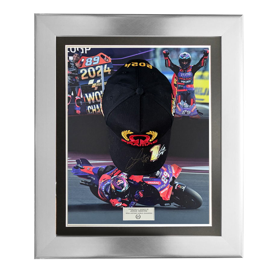 Jorge Martin Signed Pramac Racing 2024 Team Issue Cap - World Champion