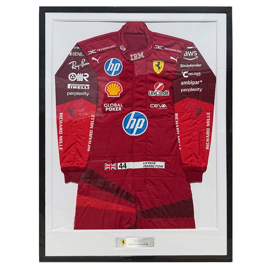 Lewis Hamilton Signed 2025 Las Vegas Race Suit - Ferrari F1