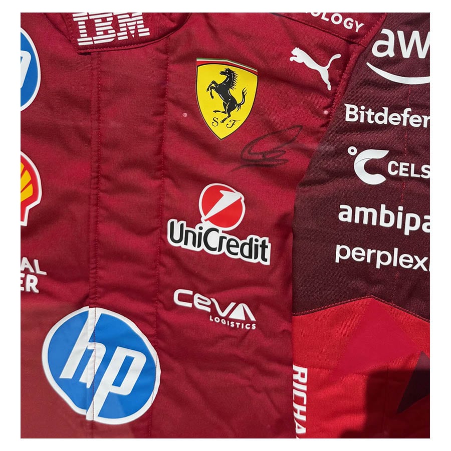 Lewis Hamilton Signed 2025 Las Vegas Race Suit - Ferrari F1