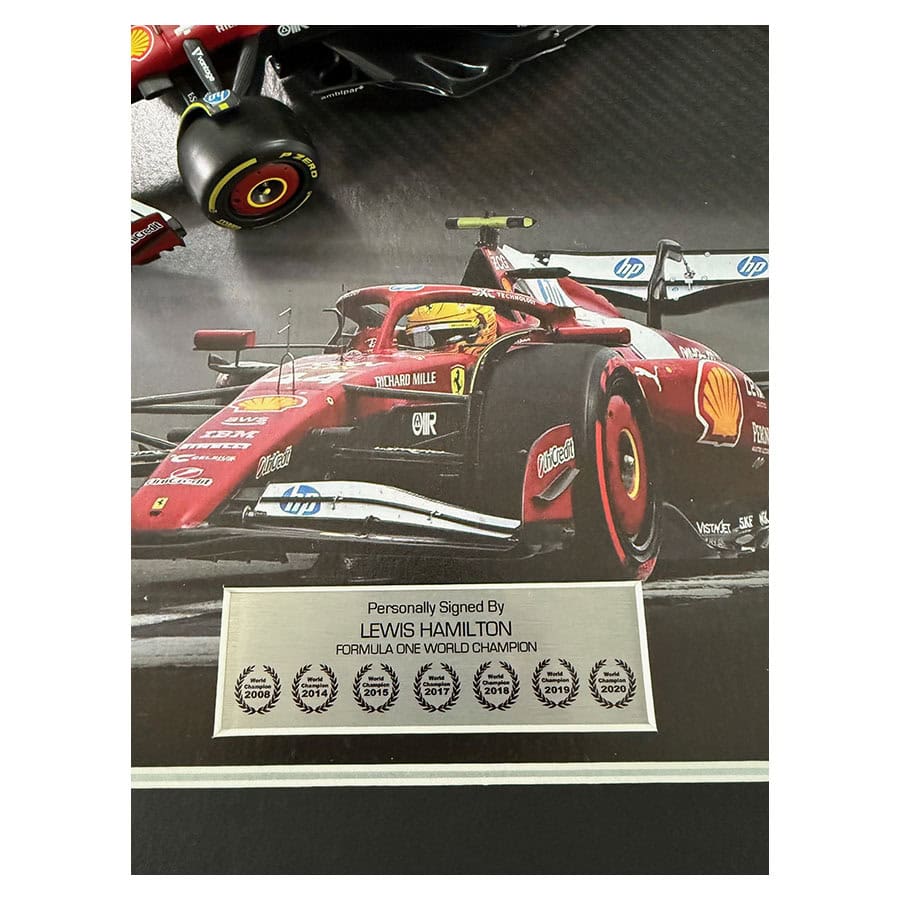 Lewis Hamilton Signed 1:18 Model - Ferrari F1 Design